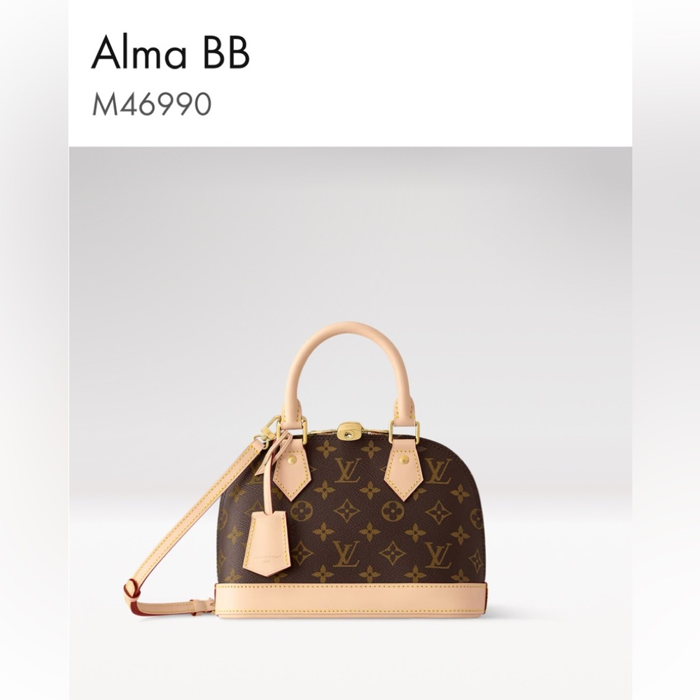 Louis Vuitton Alma BB mini bag.